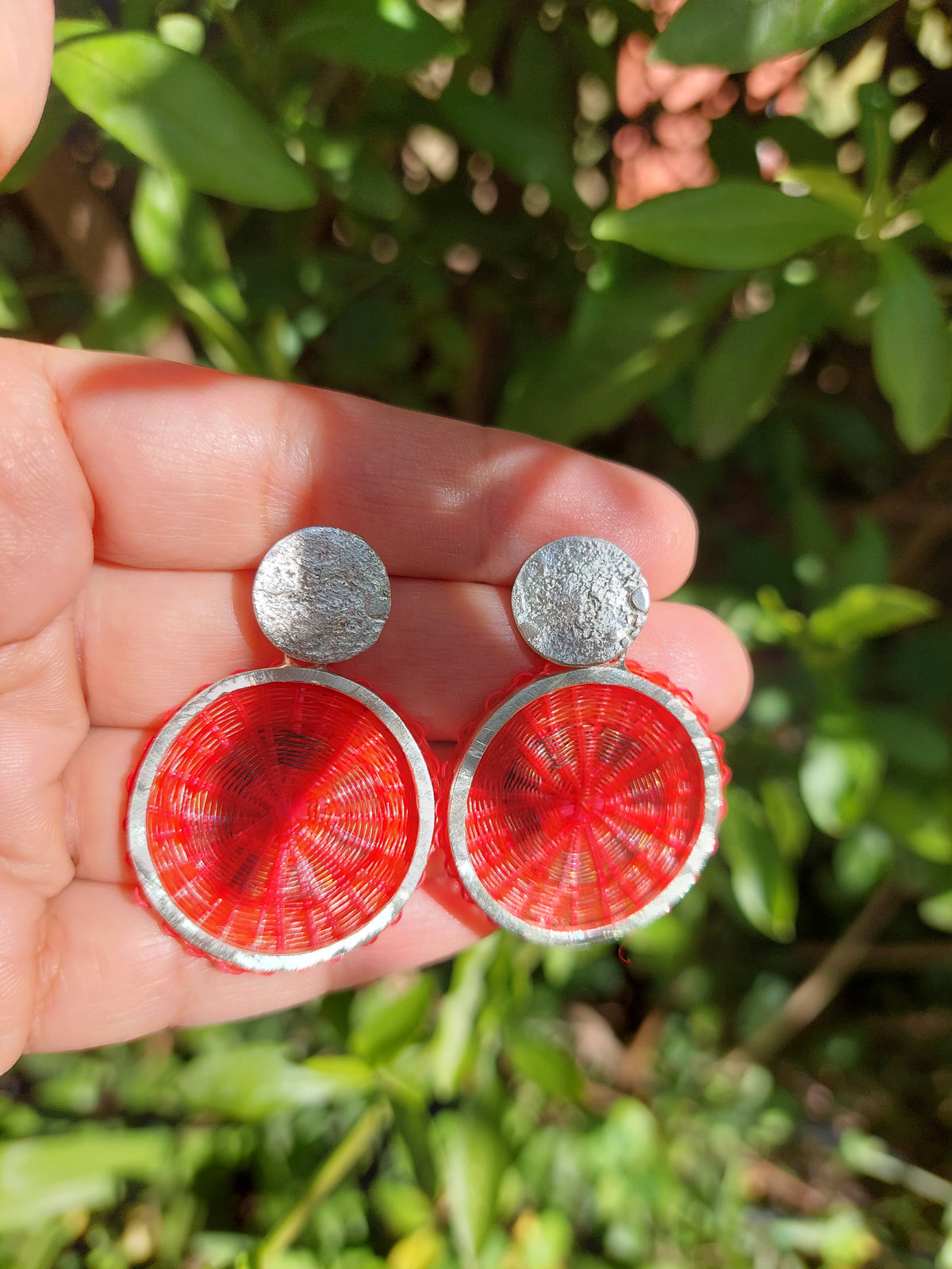 Aros crin rojo