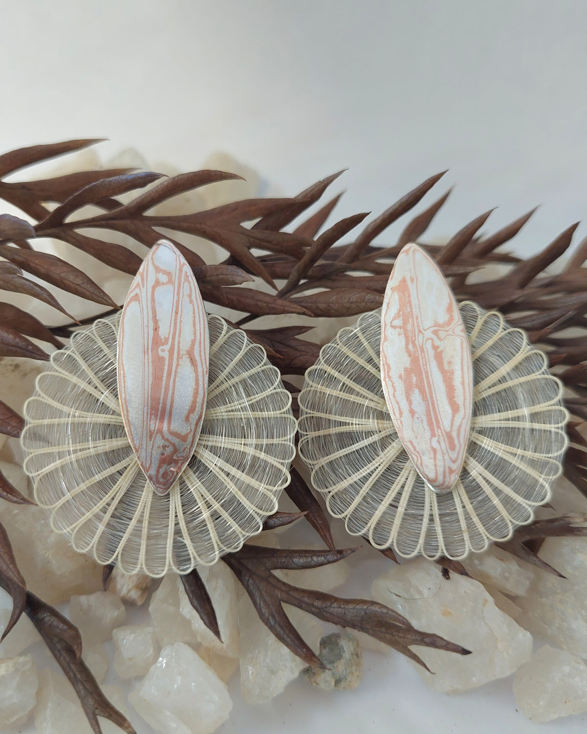 Aros crin y Mokume